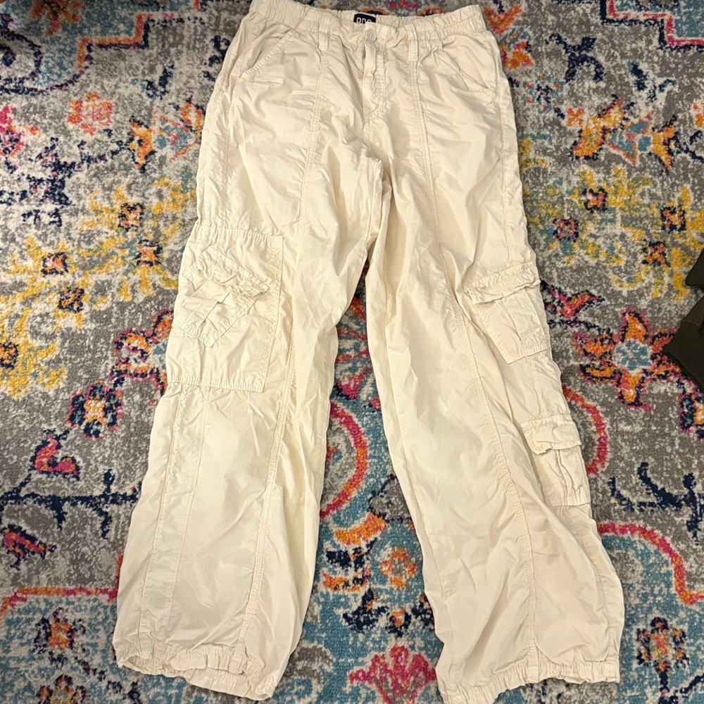 BDG Off-White Y2K Cargo Pants from Urban Outfitters